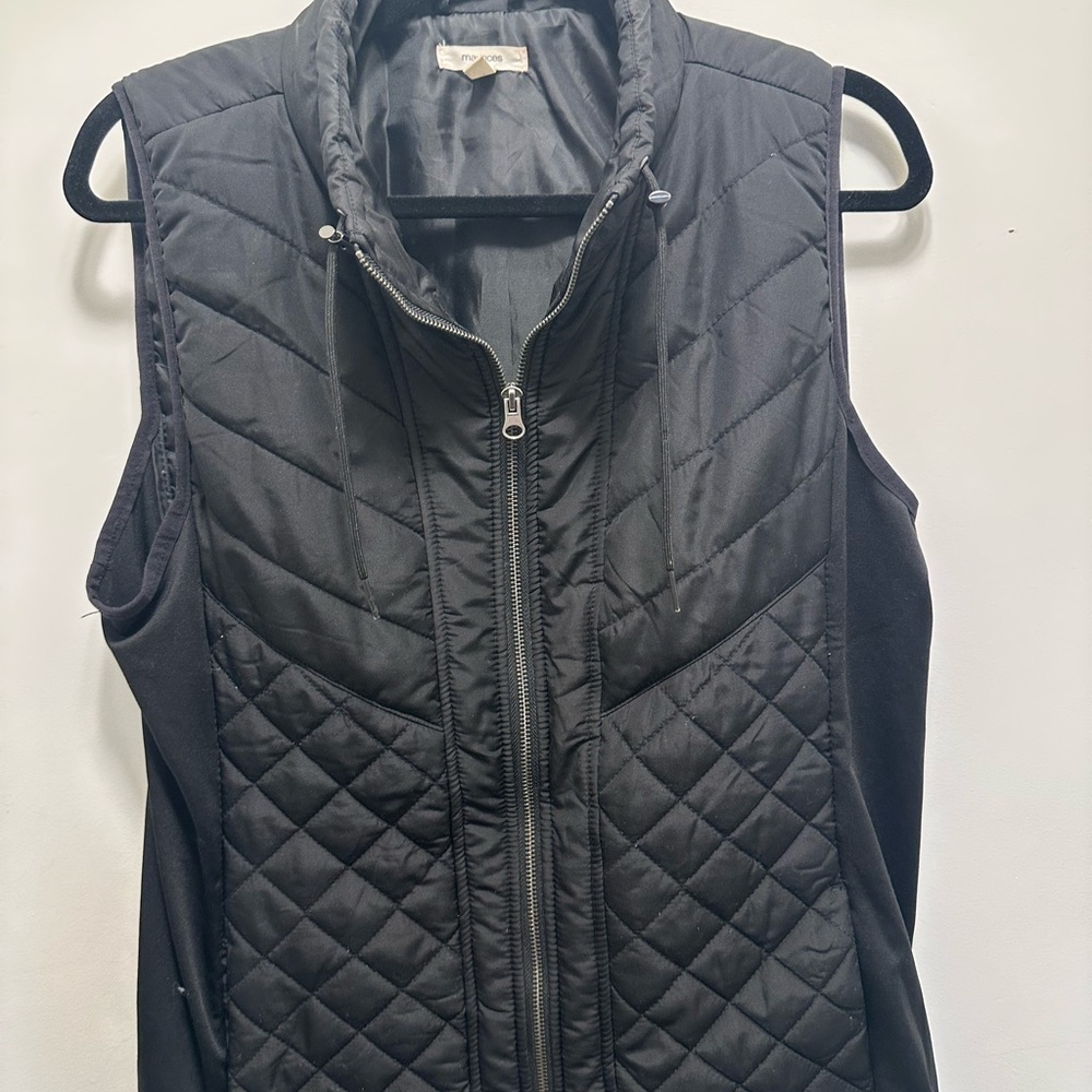 Maurices Black Quilted Vest